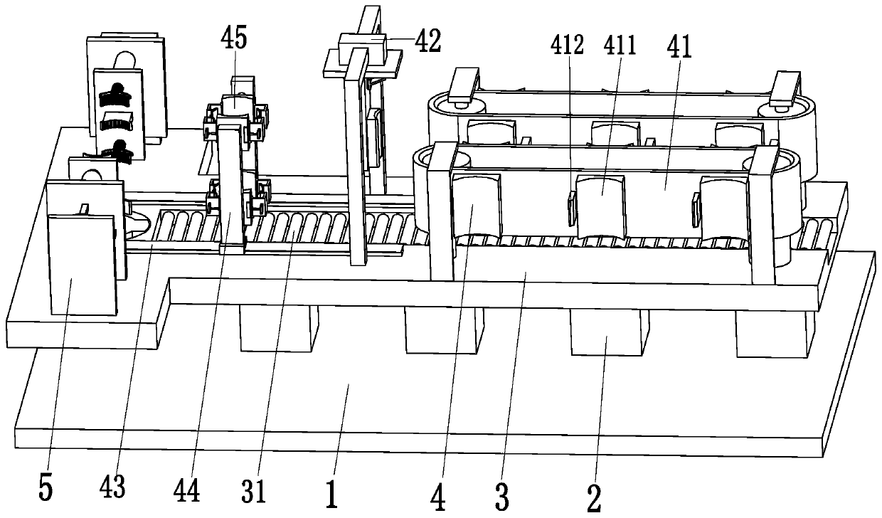 A lithium battery automatic transmission and fixing device and its transmission and fixing process