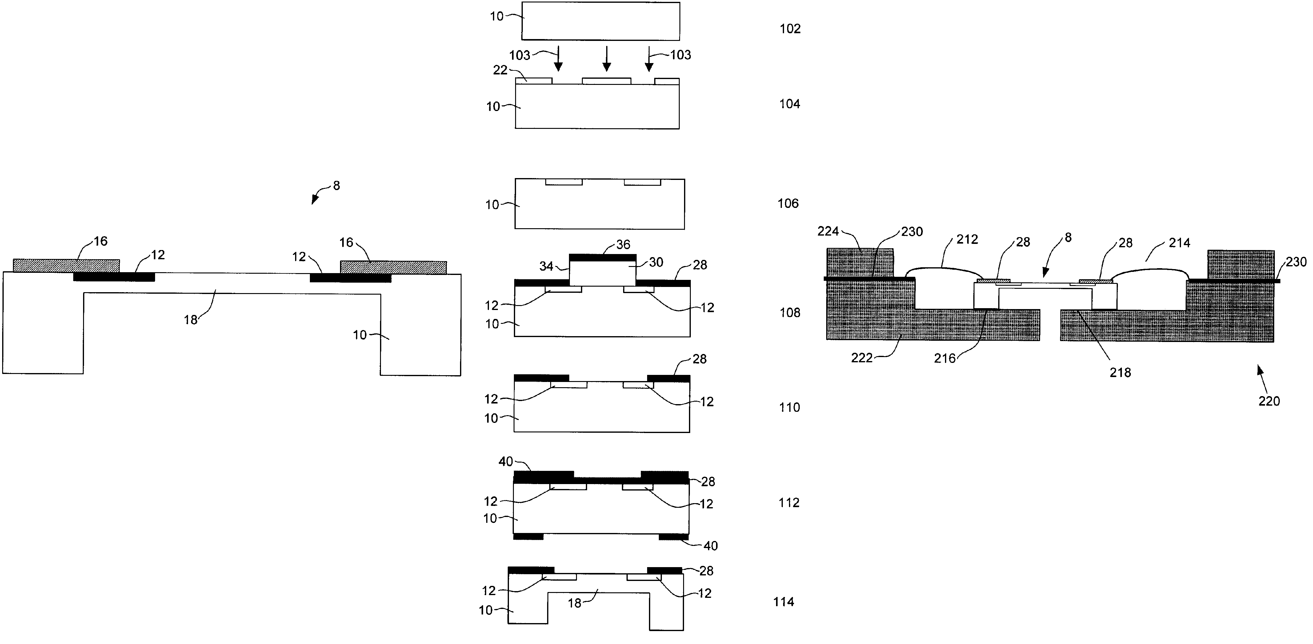 Micro-machined pressure sensor with polymer diaphragm