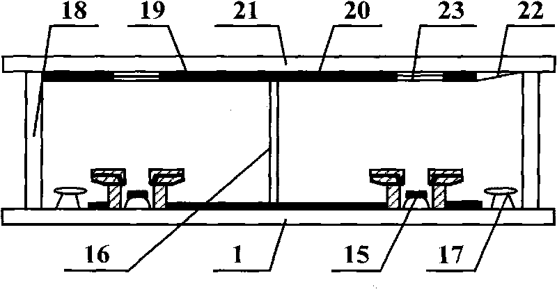 Flat plate display of suspension square cathode type high angle grid control structure and manufacturing process thereof