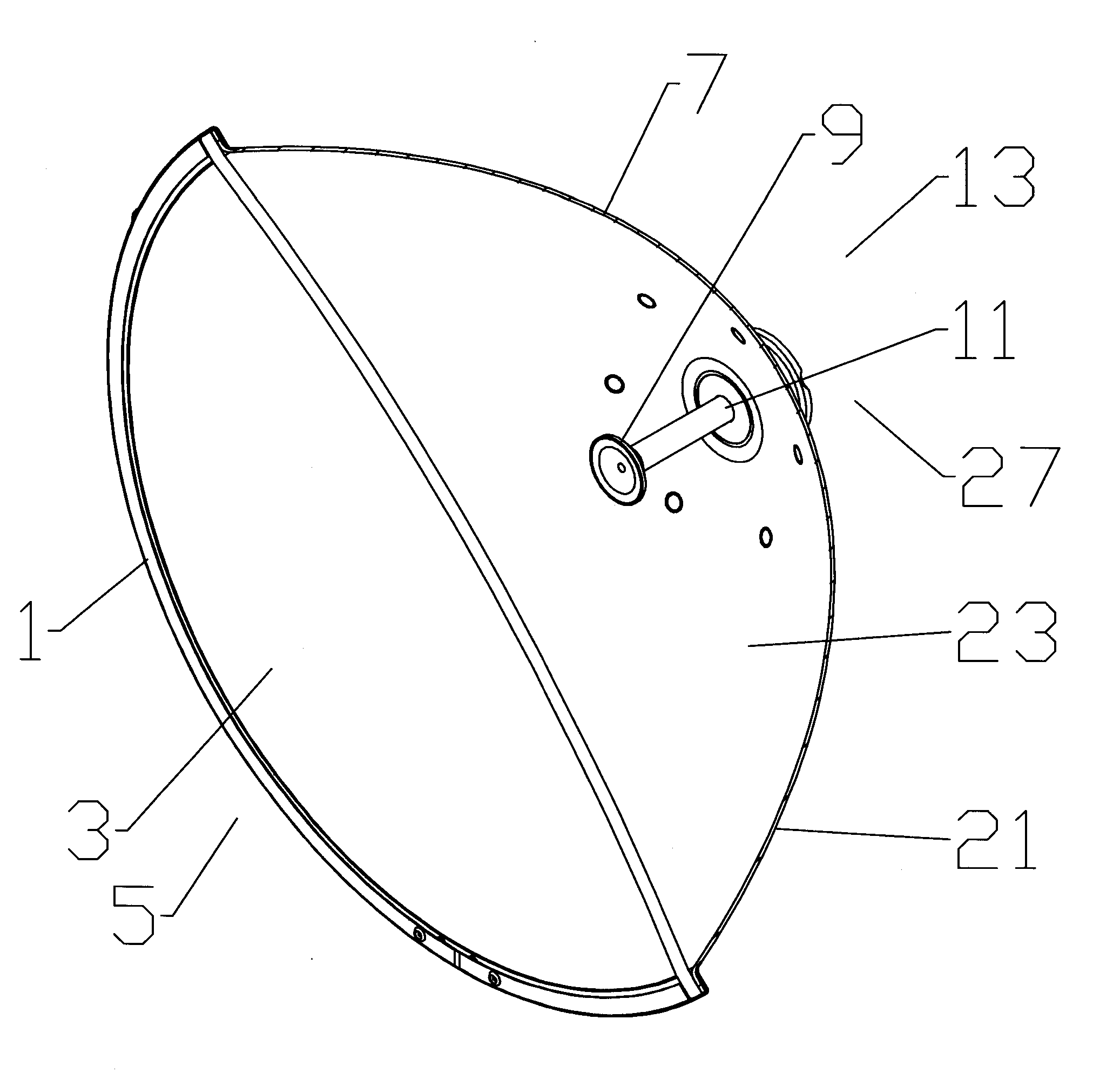 Reflector Antenna Radome Attachment Band Clamp