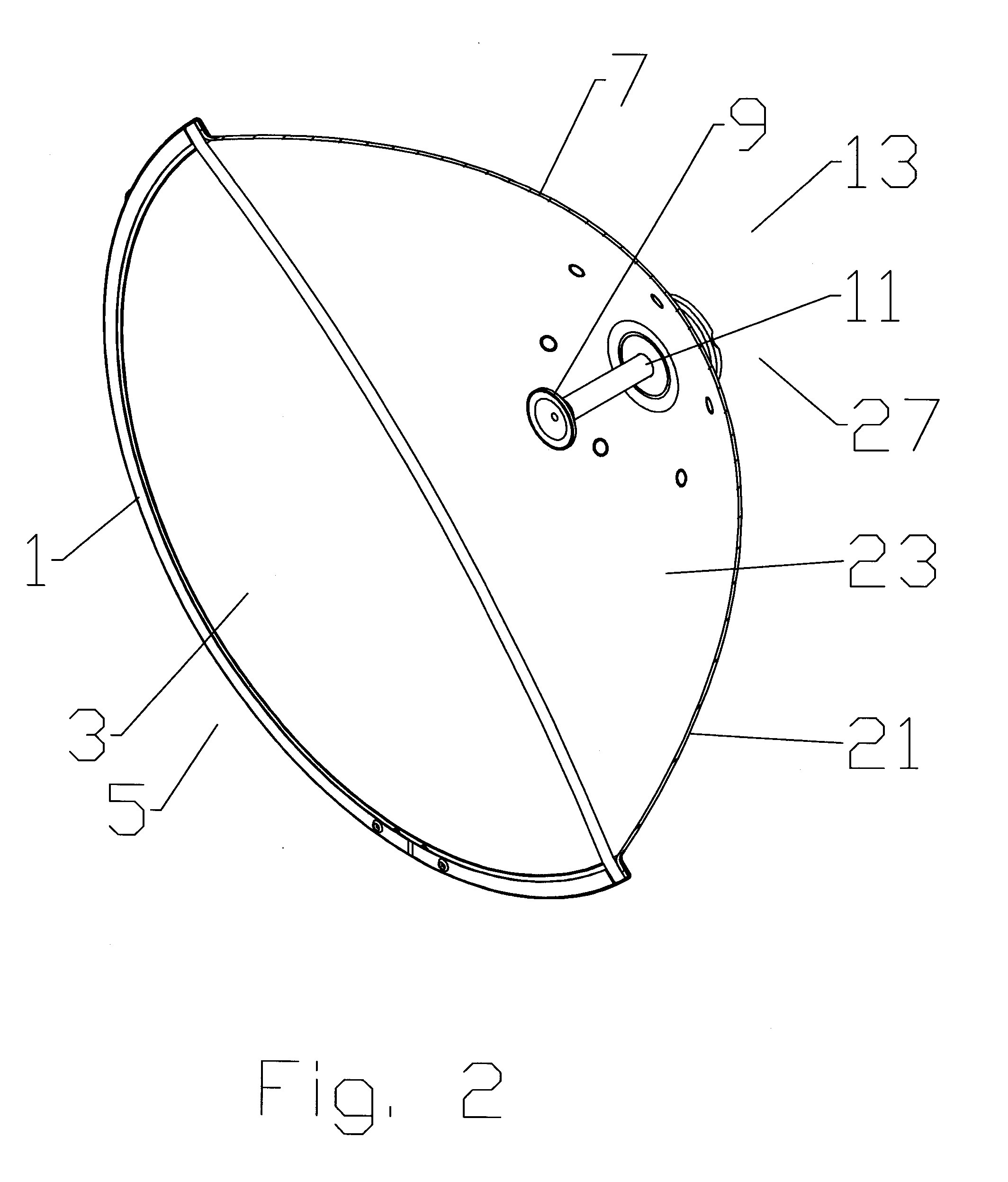 Reflector Antenna Radome Attachment Band Clamp