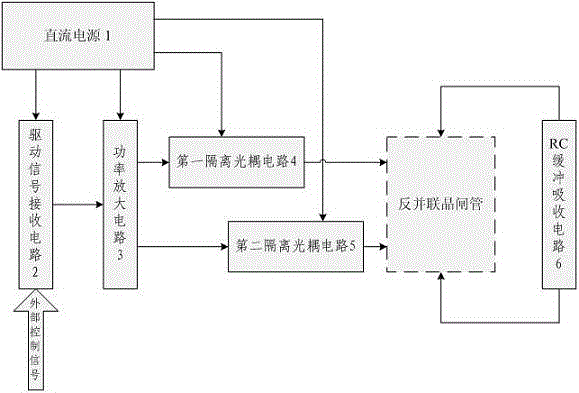 Anti-parallel thyristor drive circuit for pulse width modulation voltage