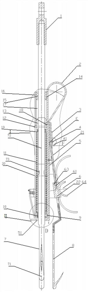 A kind of torsion ejection type expansion fishhook