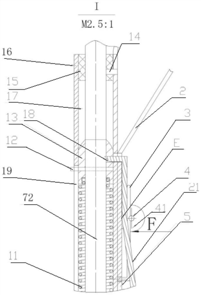 A kind of torsion ejection type expansion fishhook