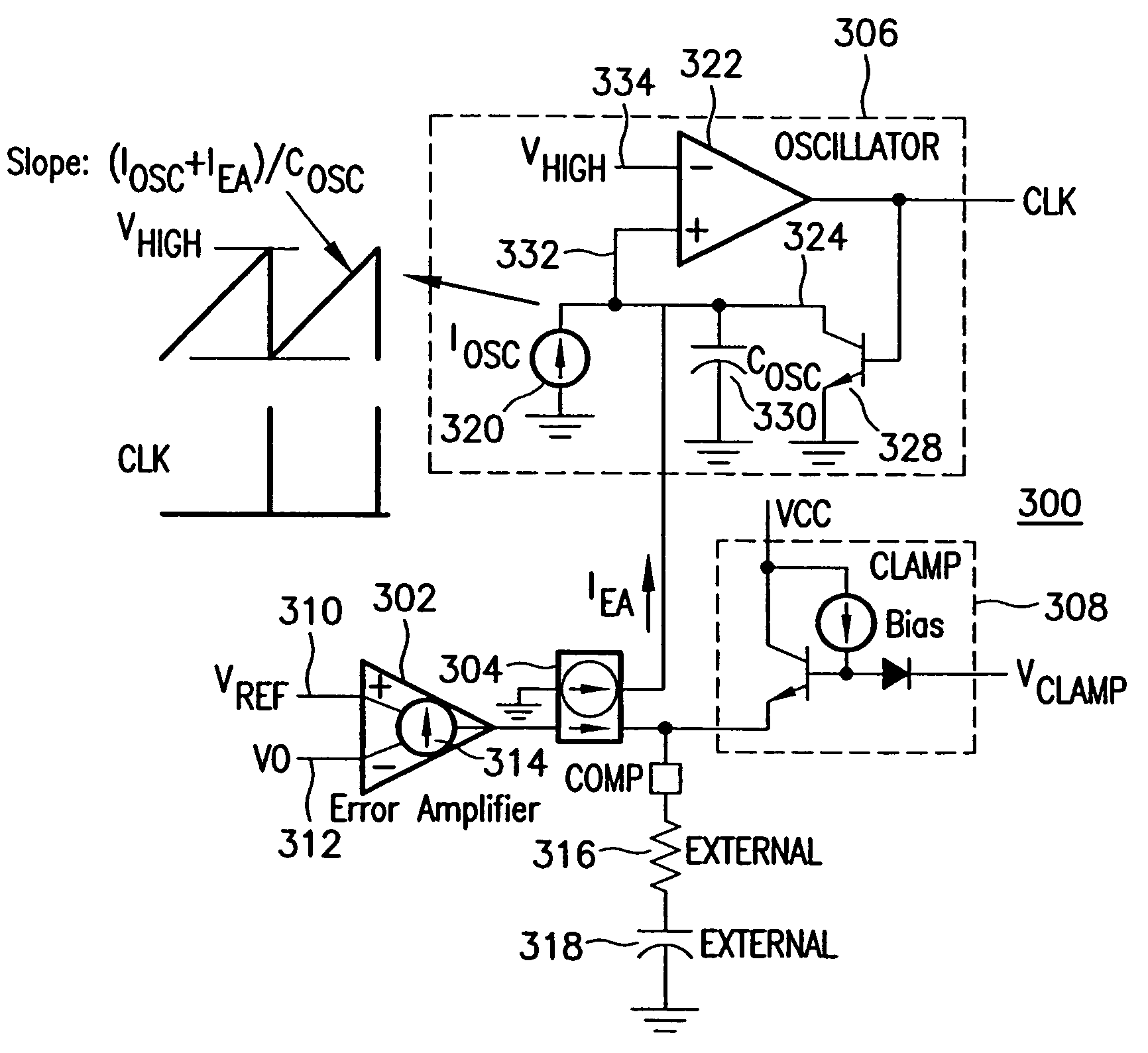 DC-DC regulator with switching frequency responsive to load