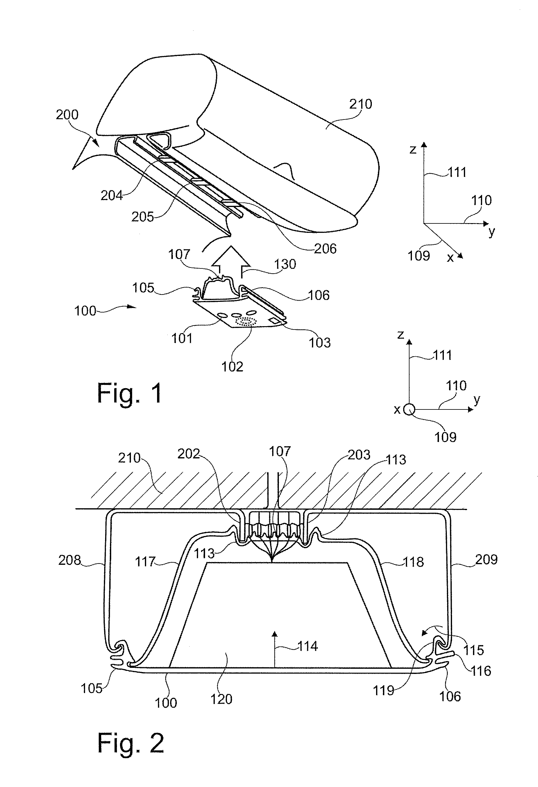 Supply unit for flexible supply channels