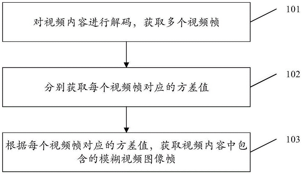 Detection method and apparatus for blurred video image