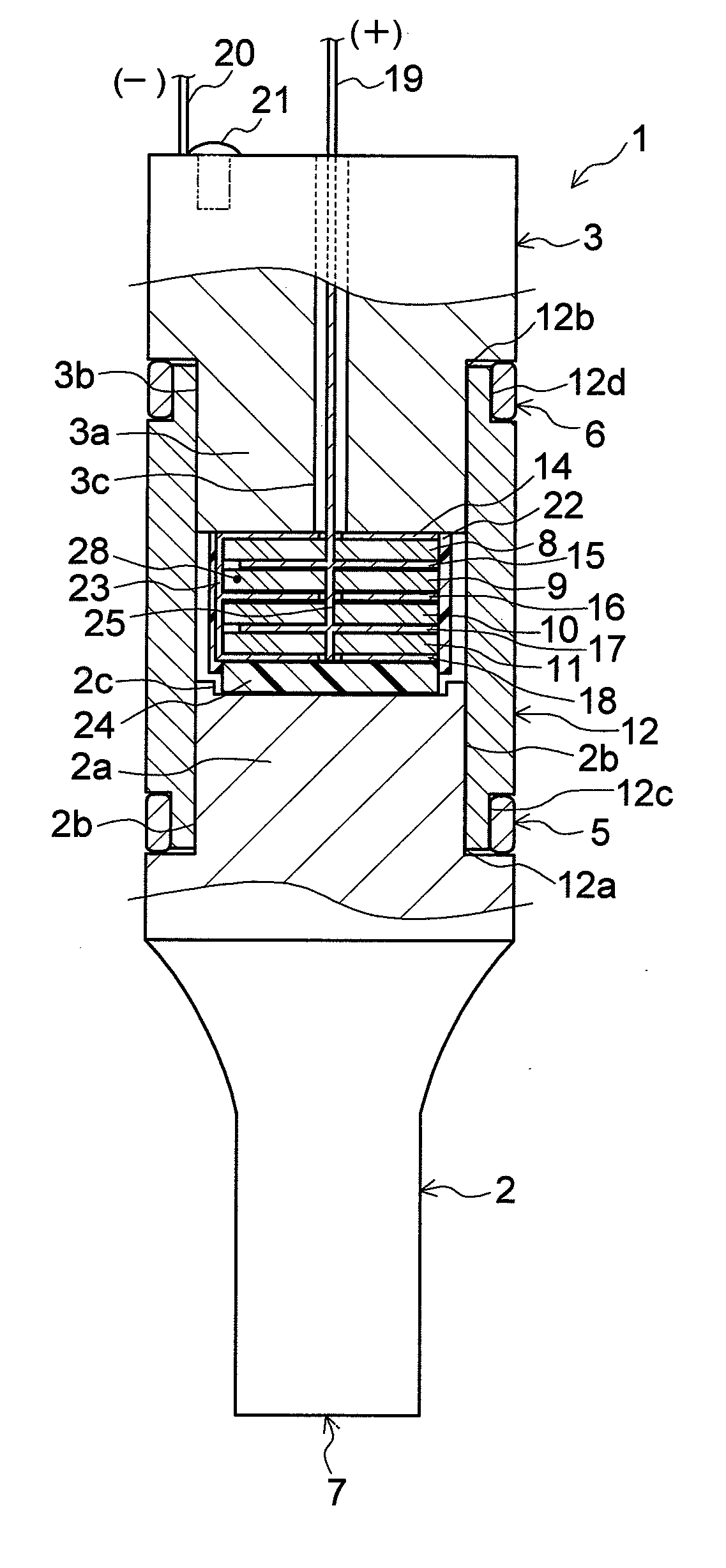 Ultrasonic transducer and method of producing the same