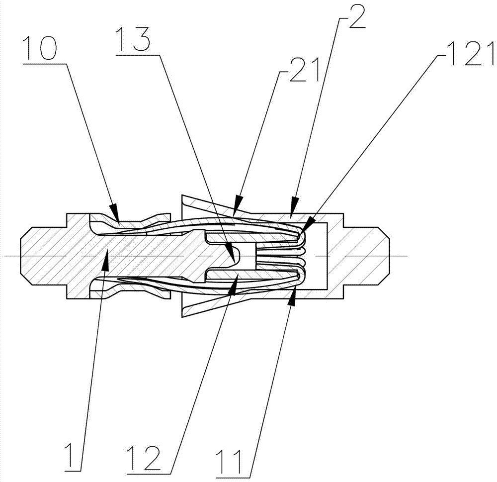 An Elastic Hollow RF Coaxial Connector with Radial and Axial Floating Functions