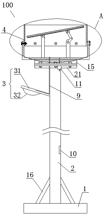 Solar street lamp with long service life