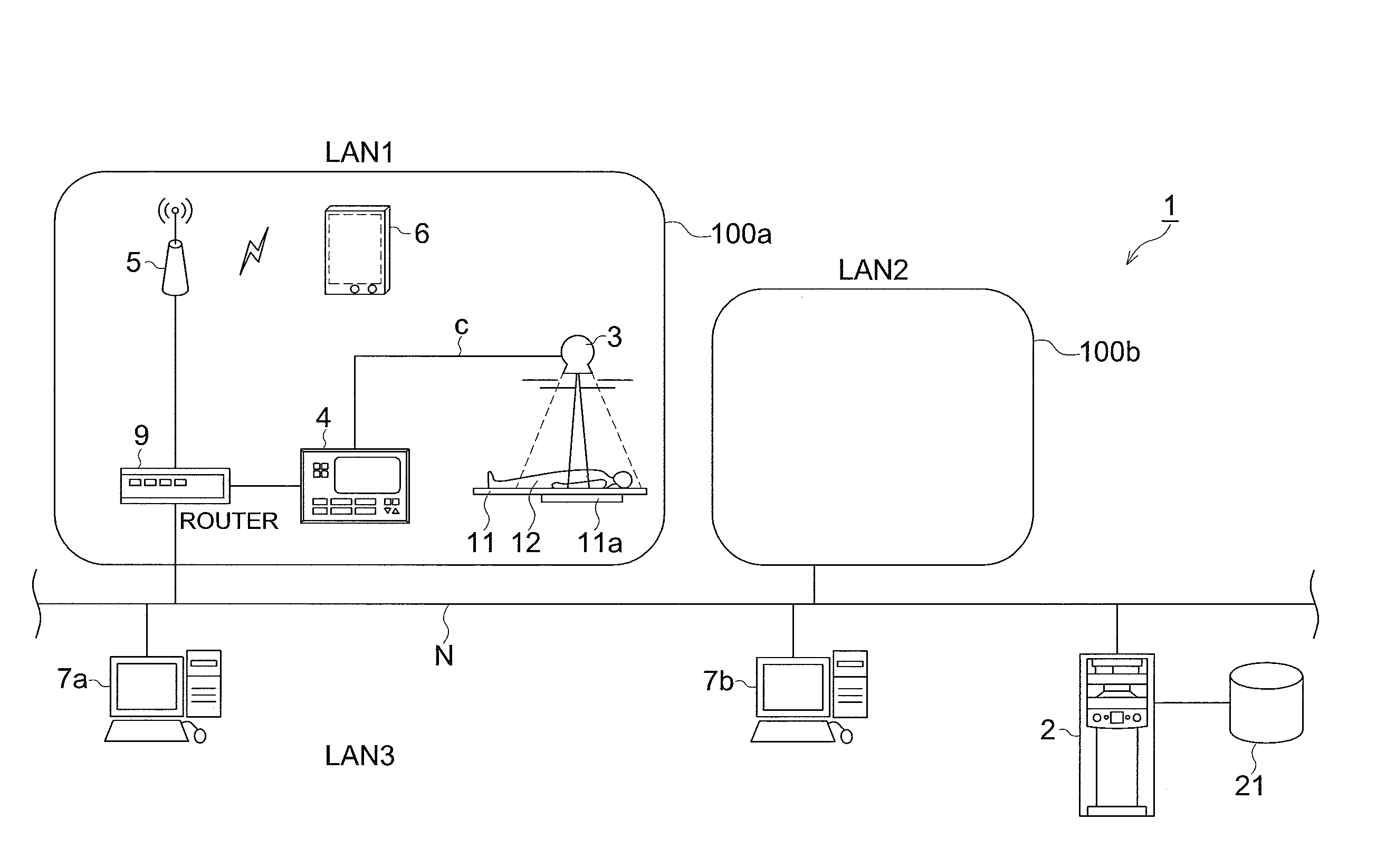 Radiographic image capturing system