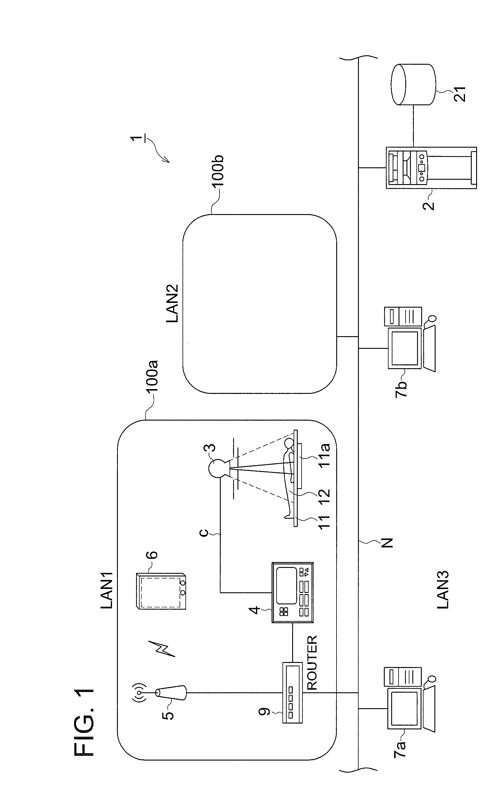 Radiographic image capturing system