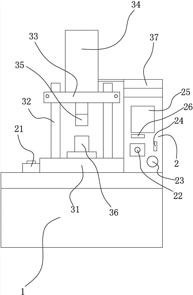 Rotor duplex shaft-pressing machine