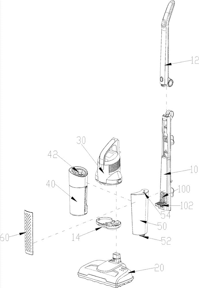 Steam dust-absorbing and cleaning dual-purpose machine with parallel structure