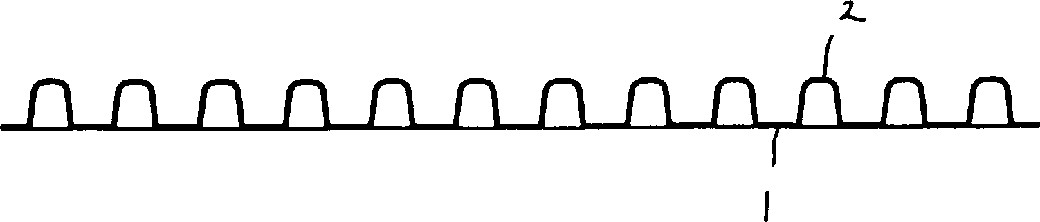 High density polyethylene drainage protection board and its preparation method