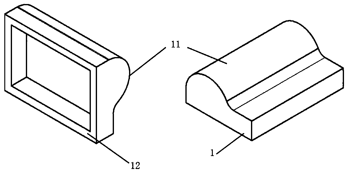 3D printing cervical spondylosis prevention and treatment pillow and method for acquiring 3D printing hard pillow core model