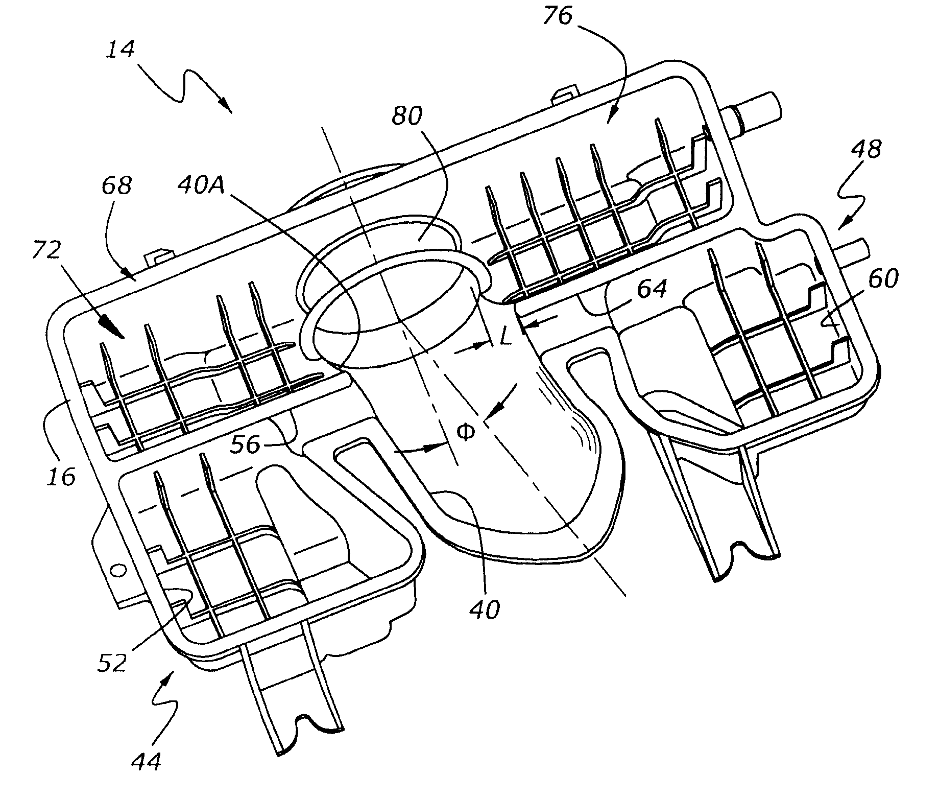 Air induction sound modification system for internal combustion engine