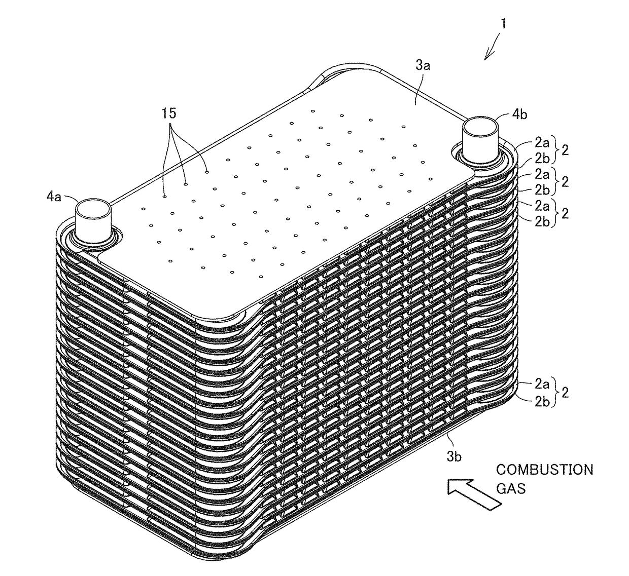 Plate-type heat exchanger, hot water apparatus, and method for manufacturing plate-type heat exchanger