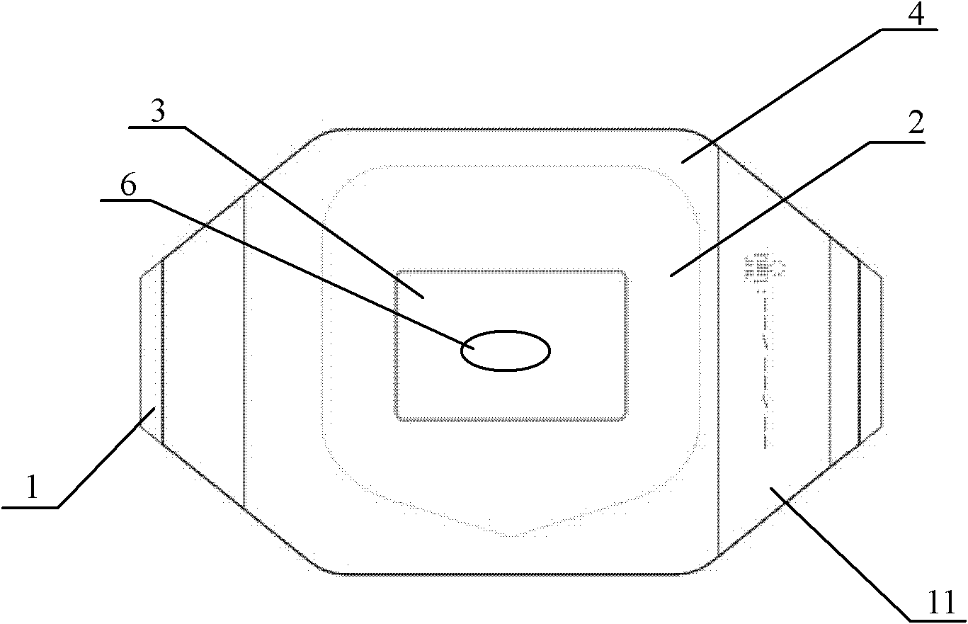 Film for fixing retention needles and retention tubes