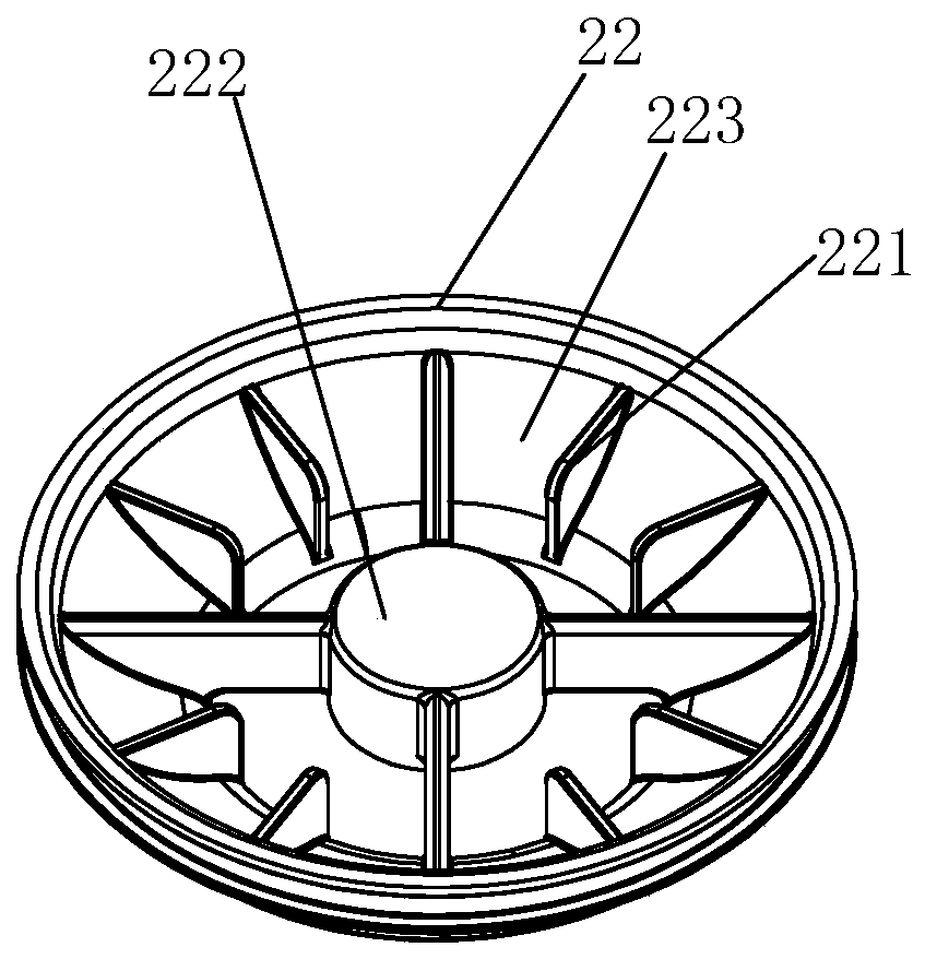 Floor drain with low head loss