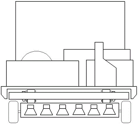 Asphalt pavement disease quick temperature compensation device and process thereof