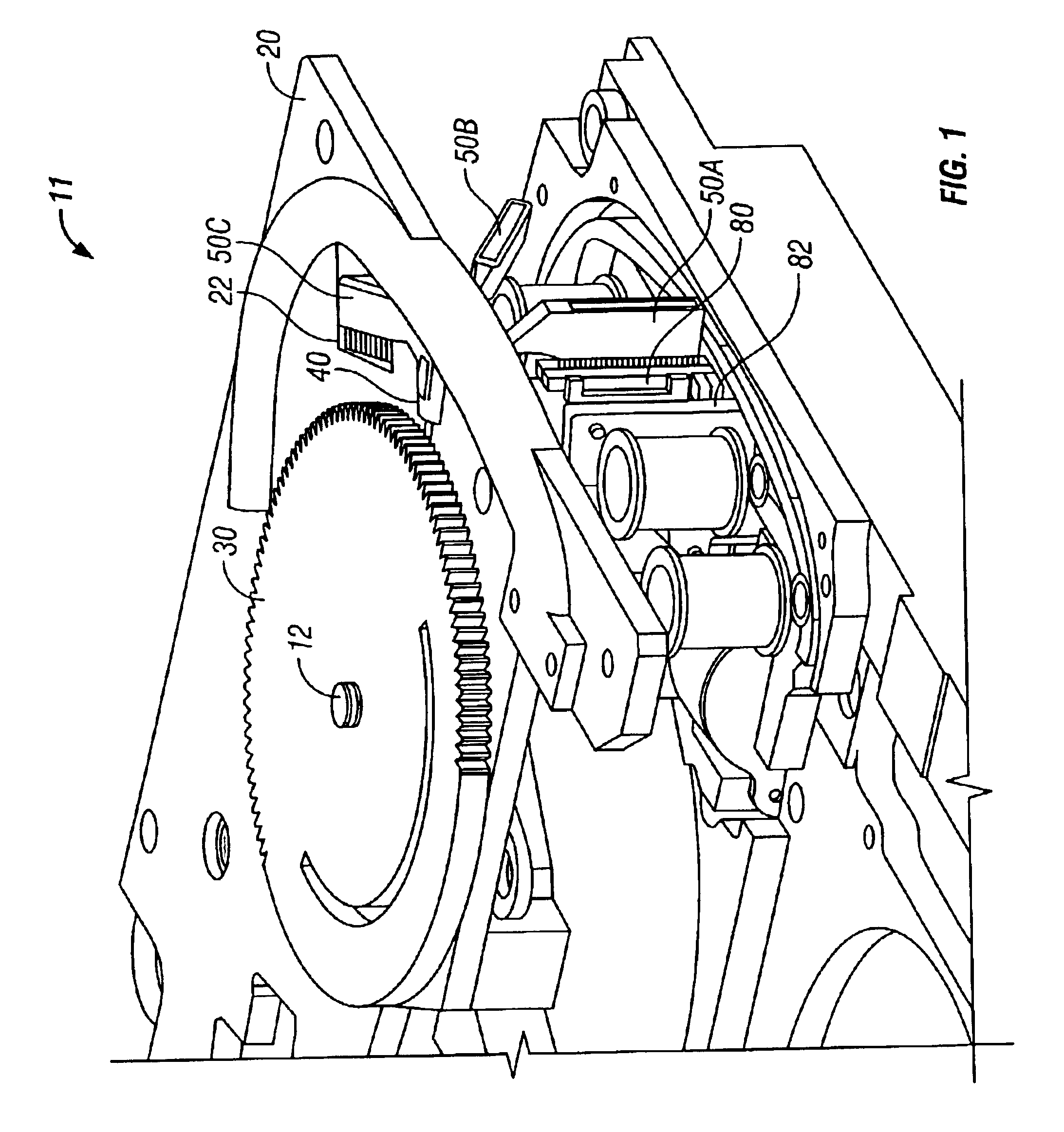 Retractable low profile head brush assembly for cleaning read/write heads in a media tape drive