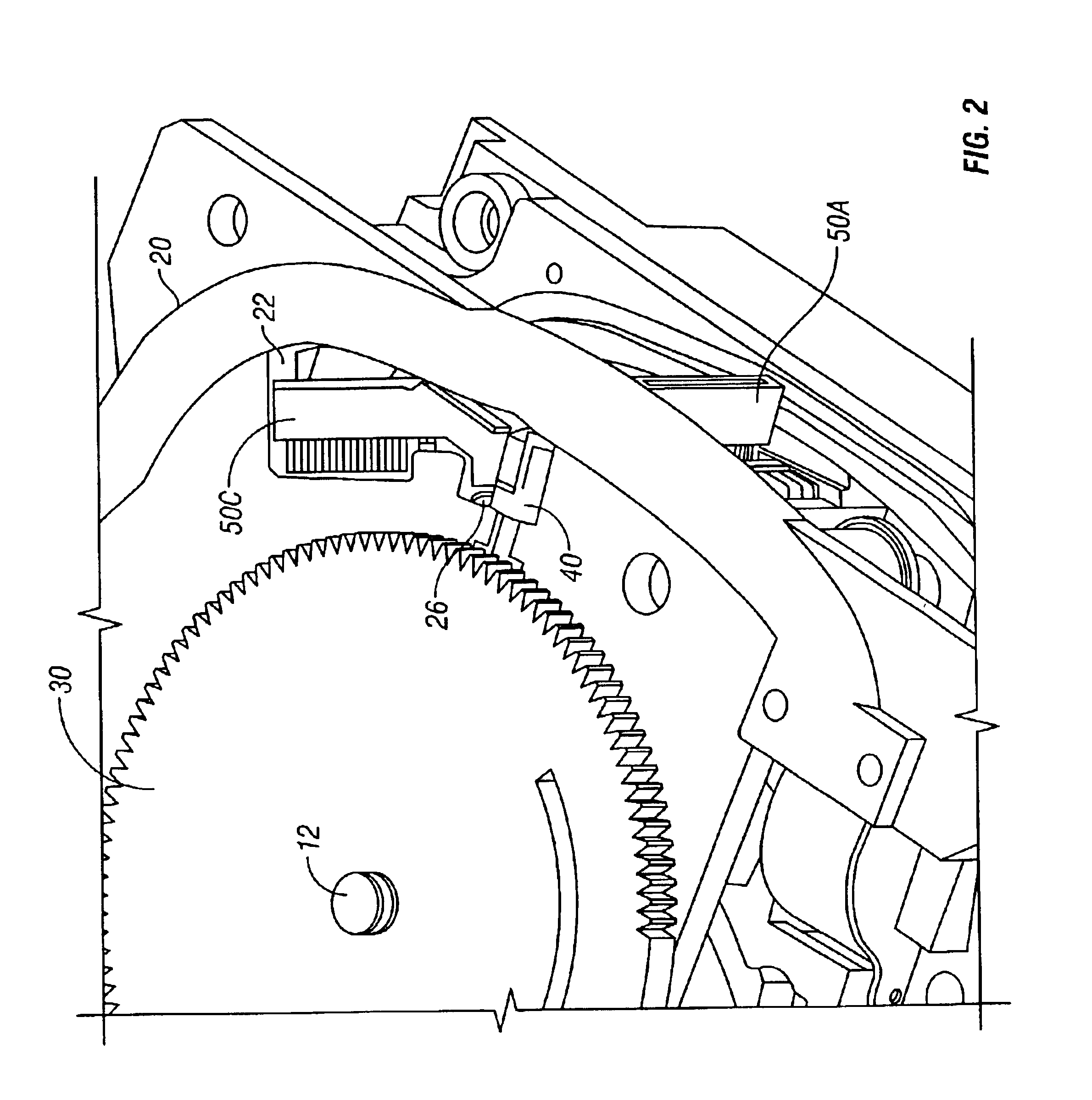 Retractable low profile head brush assembly for cleaning read/write heads in a media tape drive