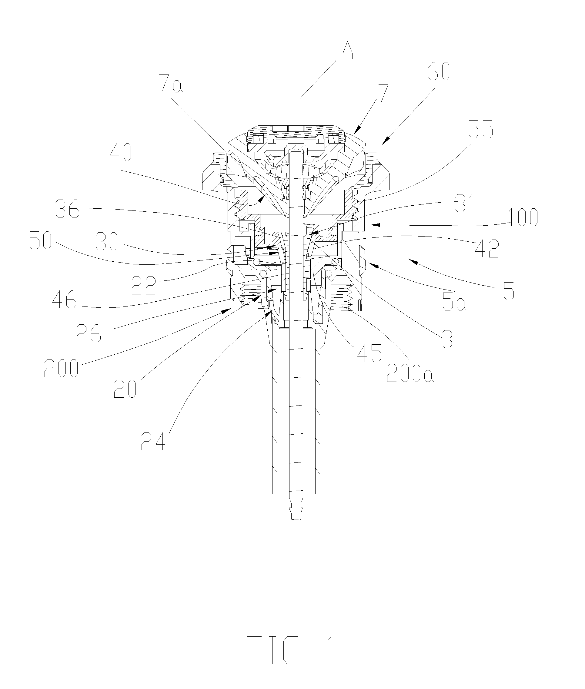 Adjustable arc of coverage cone nozzle rotary stream sprinkler