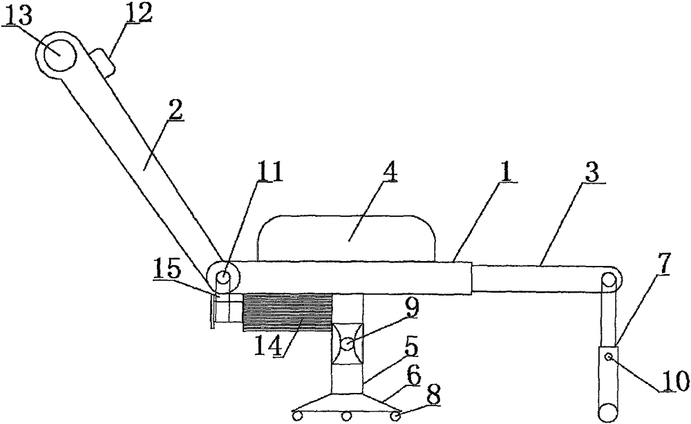 Novel deck chair suitable for different somatotypes