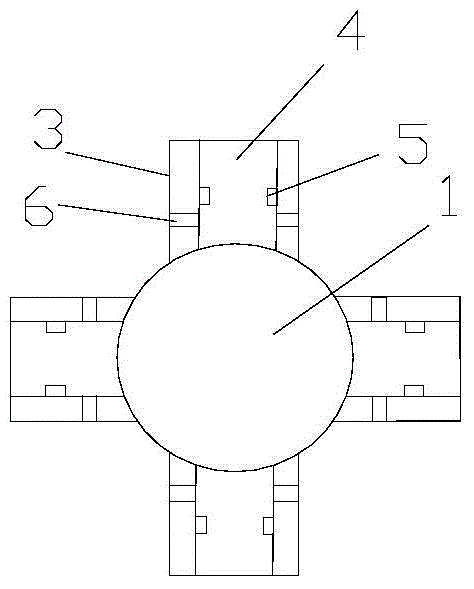 Installation structure of scaffold