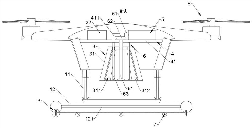 Automatic charging system for rotor unmanned aerial vehicle