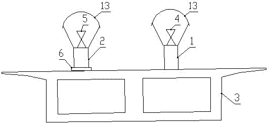 Continuous measurement and monitoring system for cantilever-method construction line font of linear bridge and monitoring method