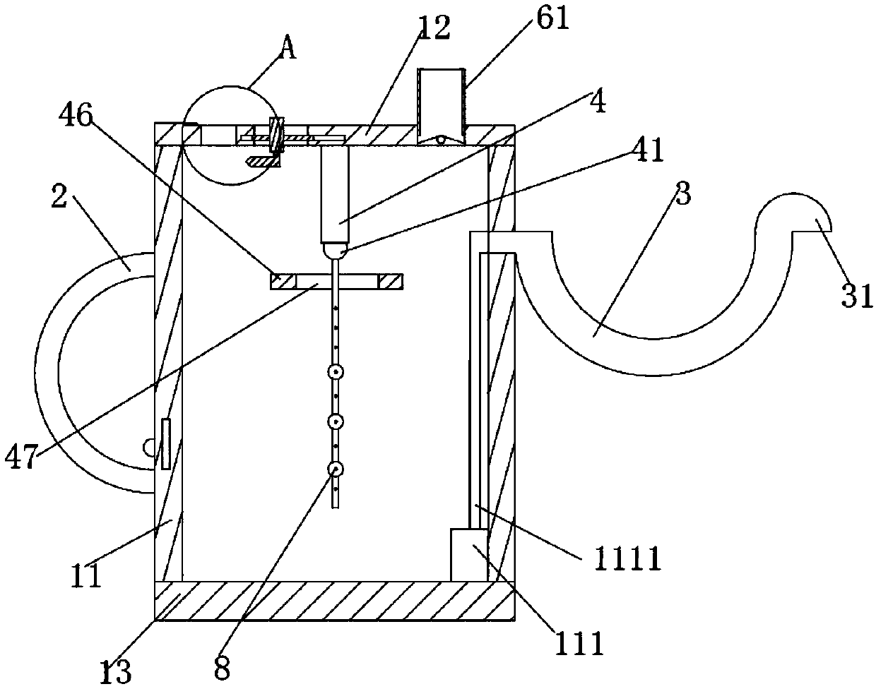 Novel watering pot for garden flower and plant irrigation