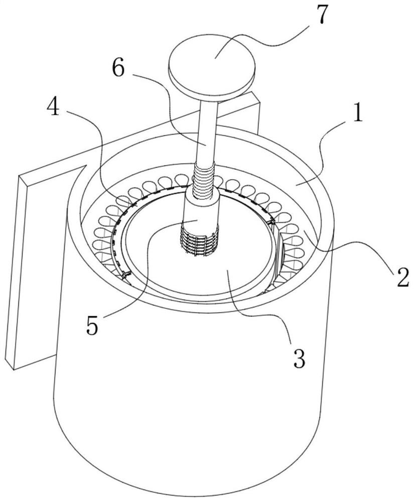 Bamboo stick waste recovery device in motor maintenance