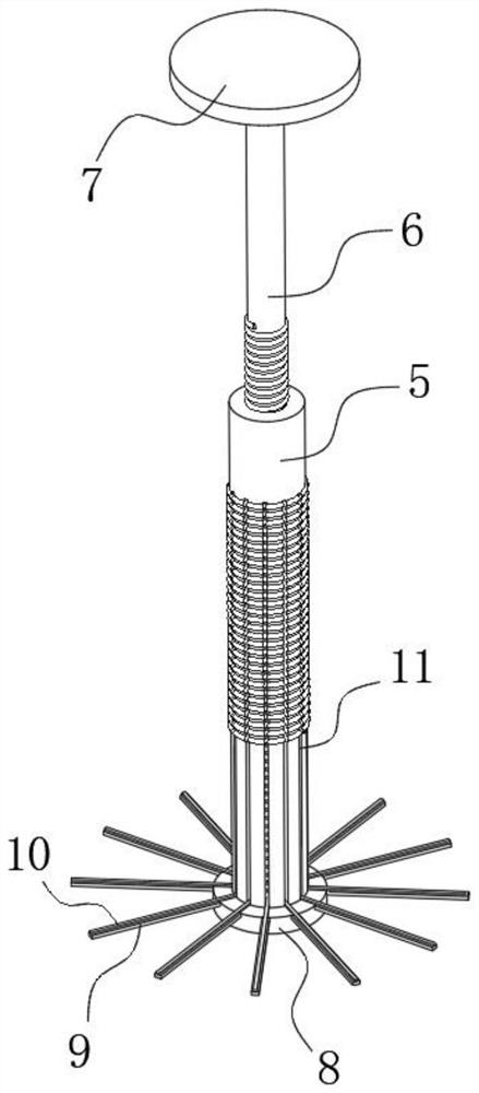 Bamboo stick waste recovery device in motor maintenance