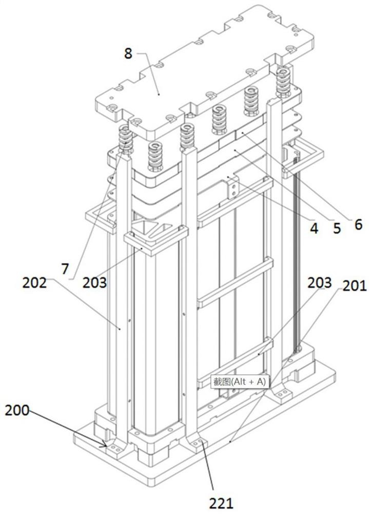 Positioning device and fuel cell stack assembling method