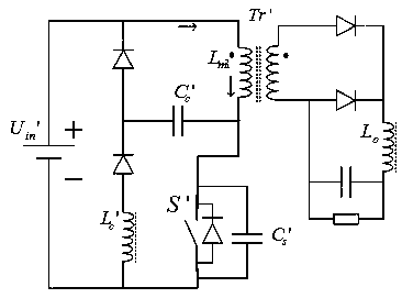 LCD clamping single-tube forward converter and electronic equipment