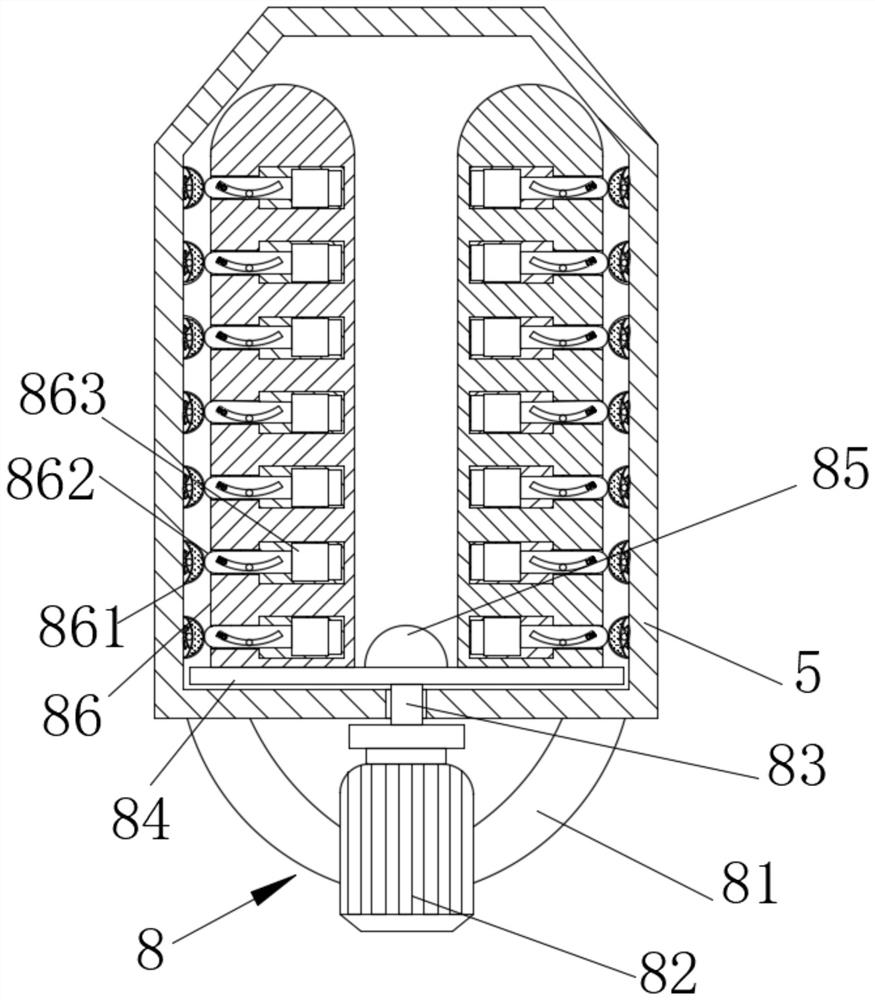 Vertical tiltable concrete rapid stirring device