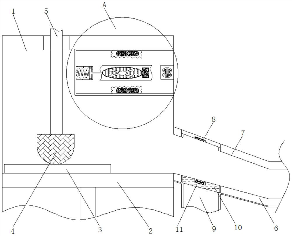 Device for detecting flatness of intelligent mobile phone shell when leaving factory