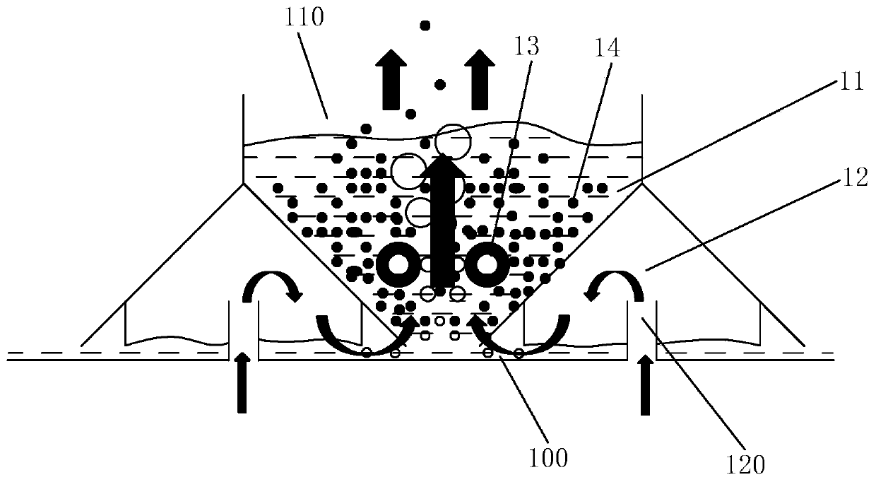 Organic matter photocatalytic degradation device and system