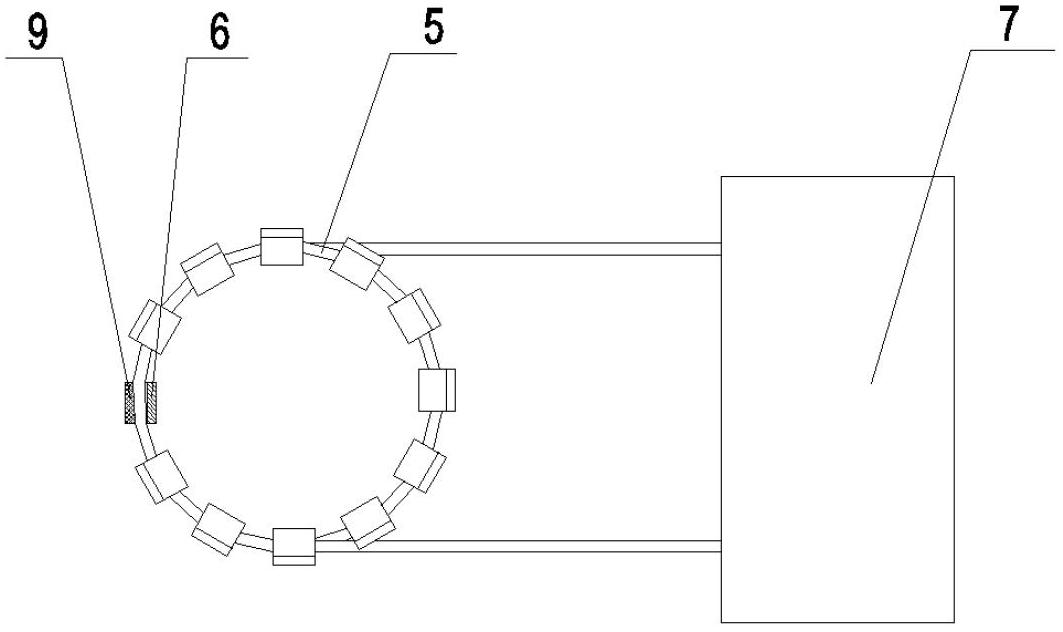 Method and device for vulcanizing inner mold and outer mold of tire through direct voltage electromagnetic heating