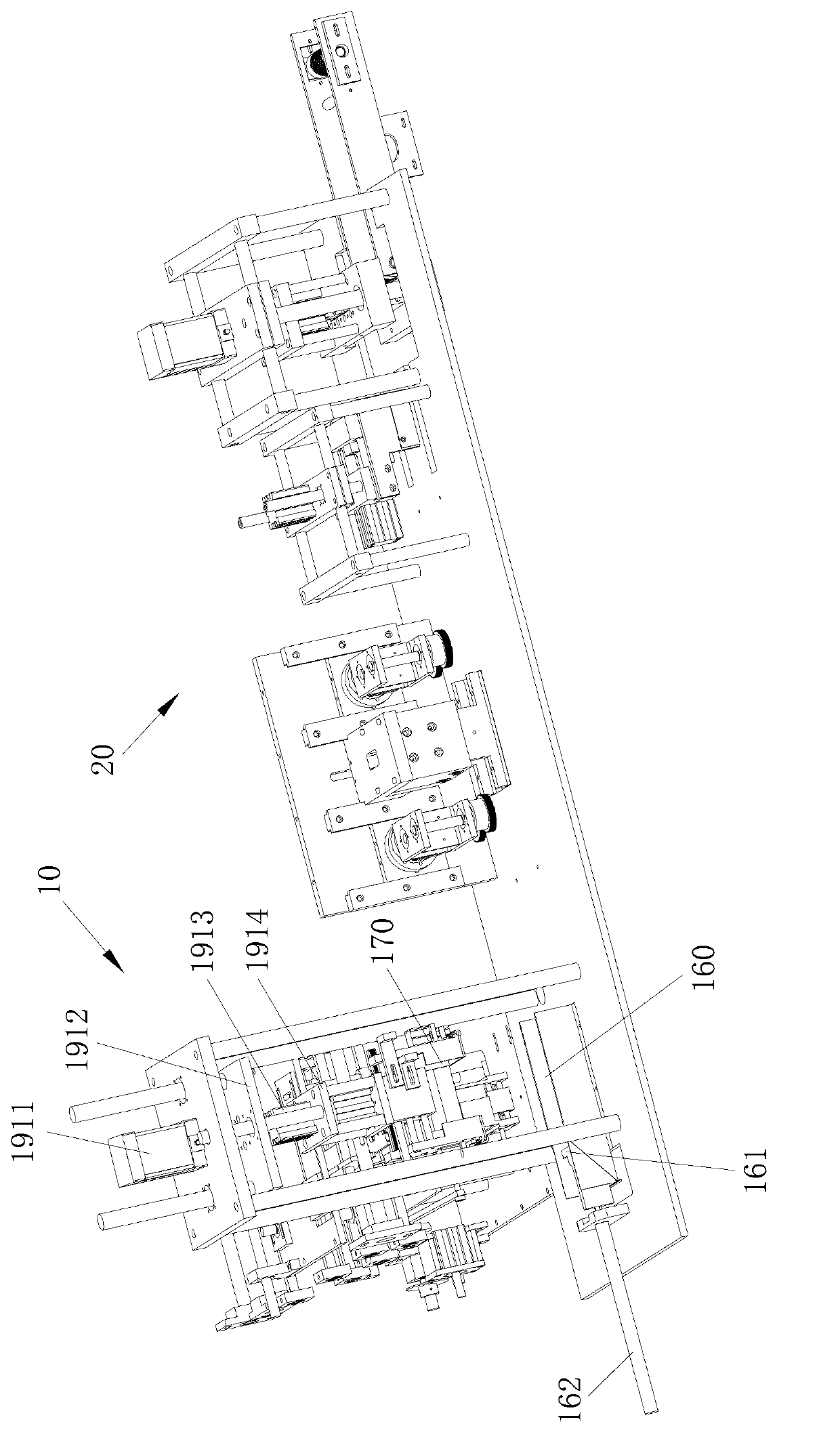 Counting mechanism of medical swab automatic packing machine