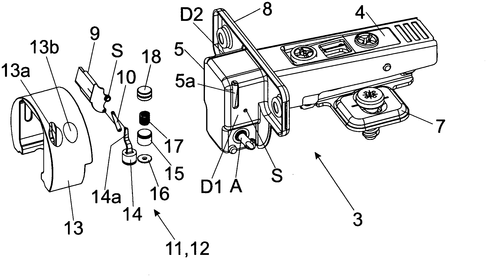 Furniture hinge