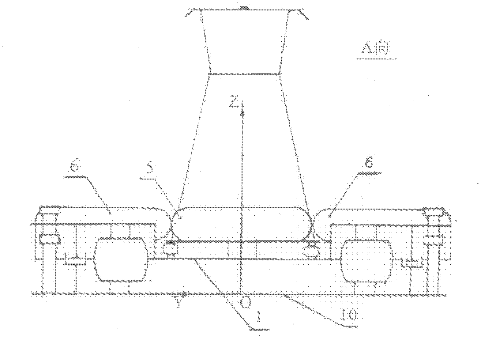 Gyro directional platform for pantograph of electric locomotive