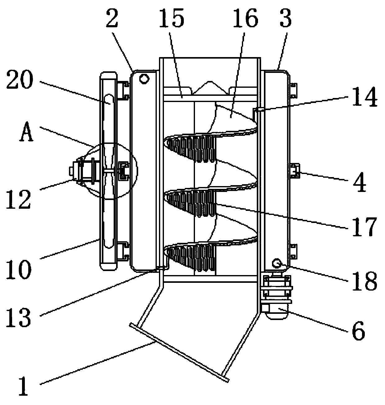 A feeding nozzle with constant cooling function