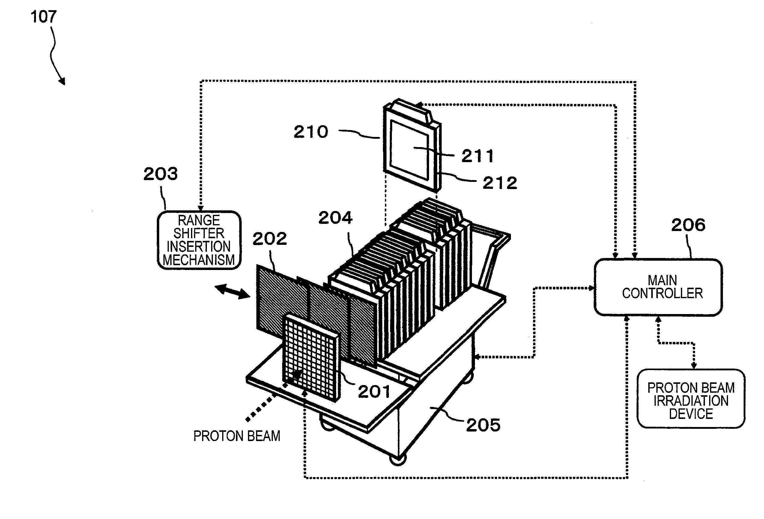 Charged particle beam irradiation system and operating method of charged particle beam irradiation system