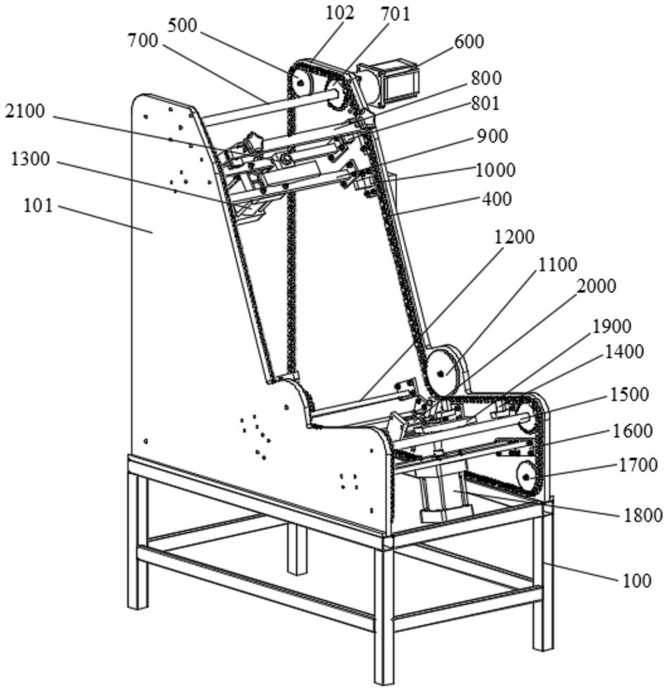 Semi-automatic traction machine for deck chair backrest cloth cover installation