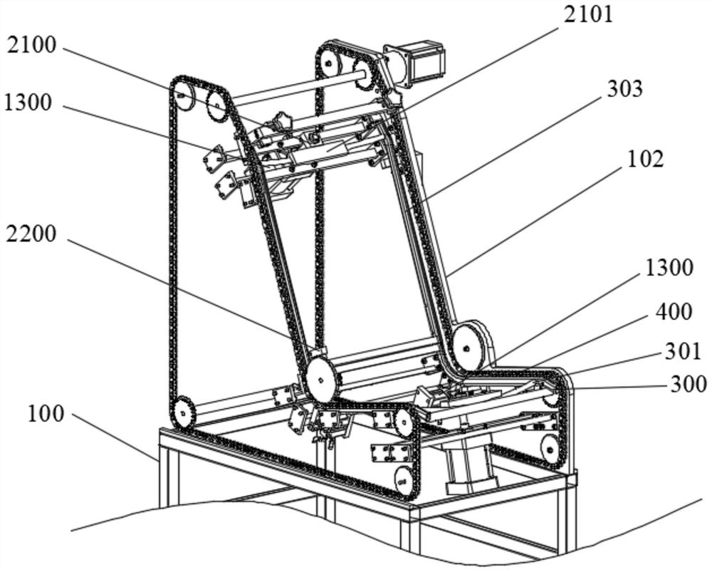 Semi-automatic traction machine for deck chair backrest cloth cover installation