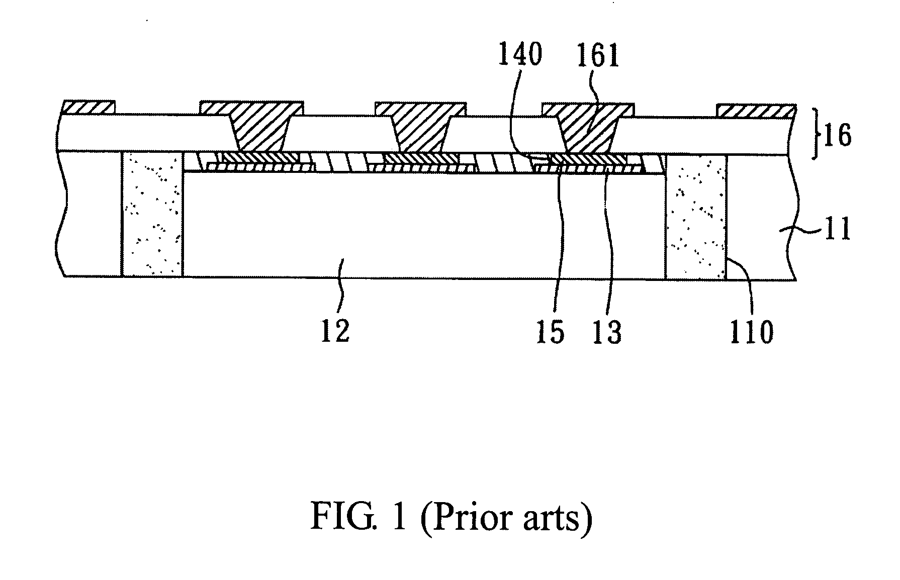 Carrier structure for semiconductor chip and method for manufacturing the same