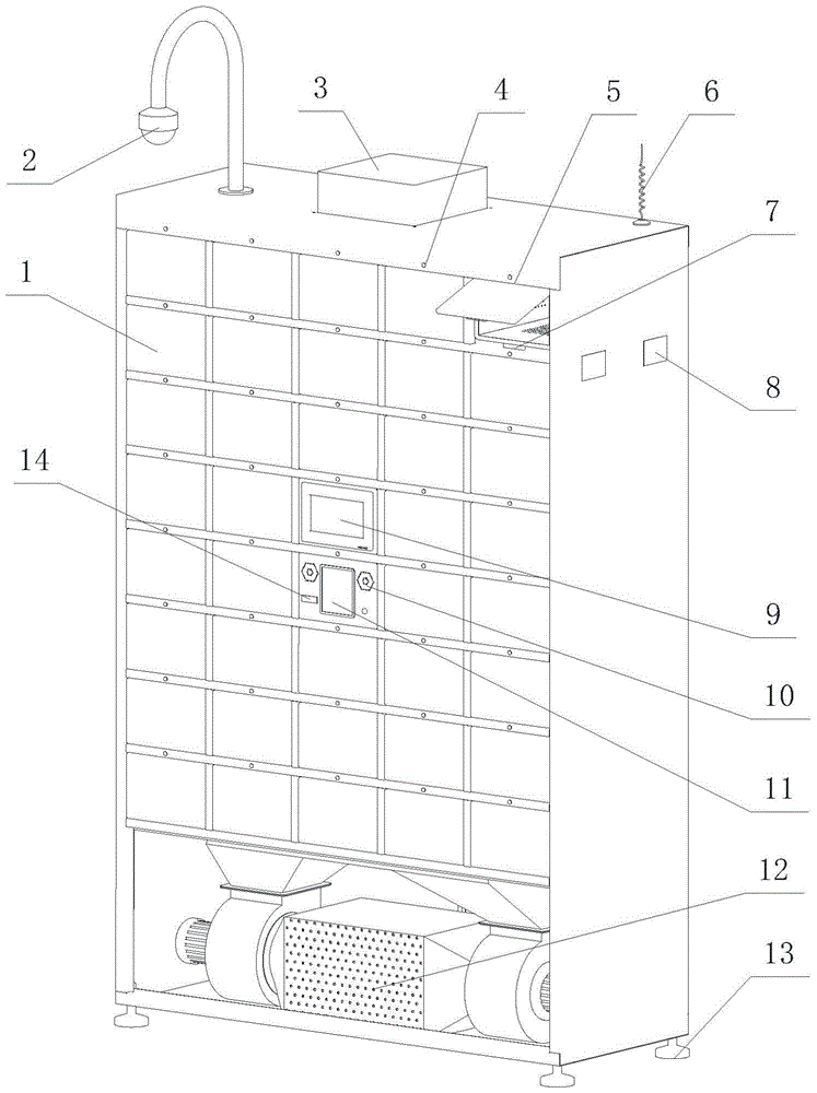 Internet fast food distribution cabinet with sterilization function